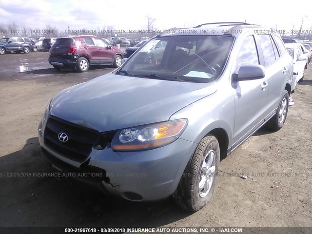 5NMSG73D48H200757 - 2008 HYUNDAI SANTA FE GLS GRAY photo 2