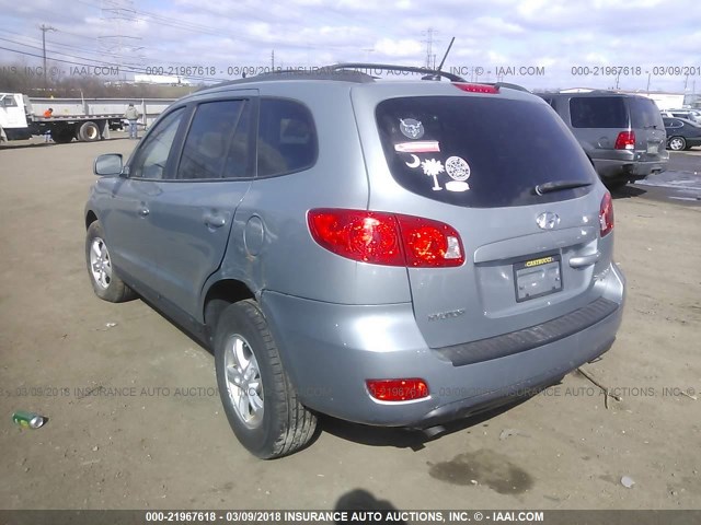 5NMSG73D48H200757 - 2008 HYUNDAI SANTA FE GLS GRAY photo 3