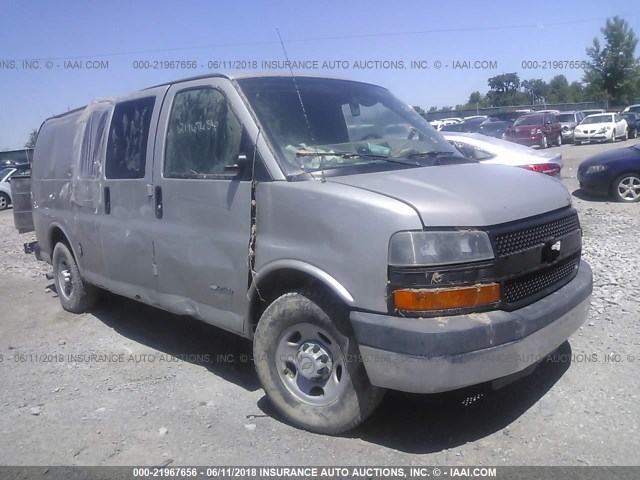 1GCGG25V561145564 - 2006 CHEVROLET EXPRESS G2500  GRAY photo 1