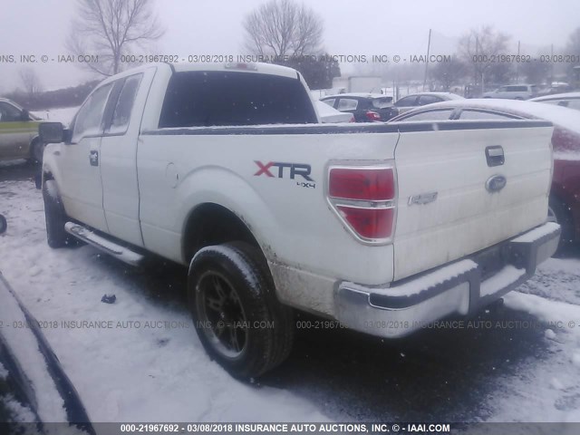 1FTEX1E81AFB19602 - 2010 FORD F150 SUPER CAB WHITE photo 3