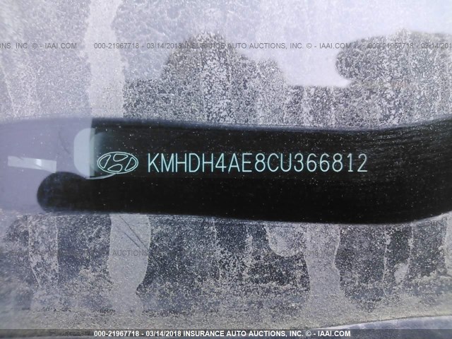 KMHDH4AE8CU366812 - 2012 HYUNDAI ELANTRA GLS/LIMITED SILVER photo 9