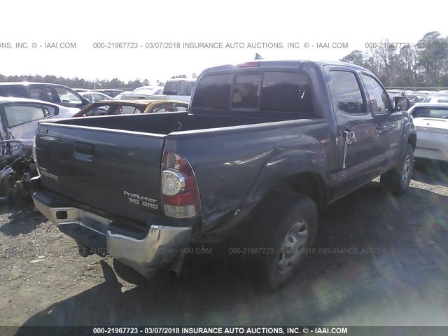 5TFJU4GNXFX077413 - 2015 TOYOTA TACOMA DOUBLE CAB PRERUNNER GRAY photo 6