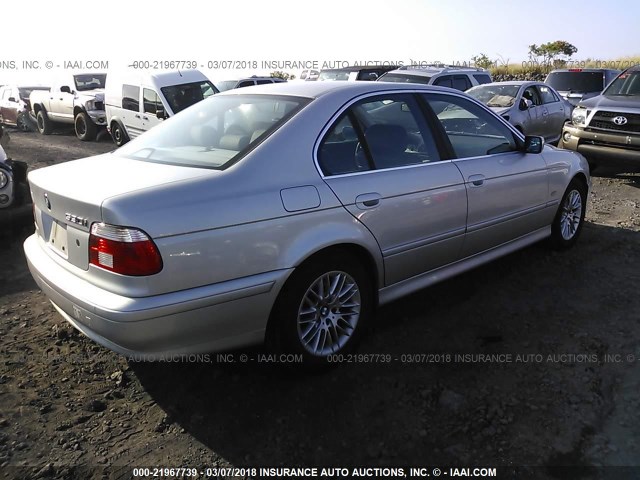 WBADT63411CF02221 - 2001 BMW 530 I AUTOMATIC SILVER photo 4