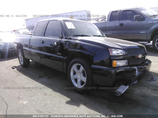 2GCEK19N831349887 - 2003 CHEVROLET SILVERADO K1500 BLACK photo 1