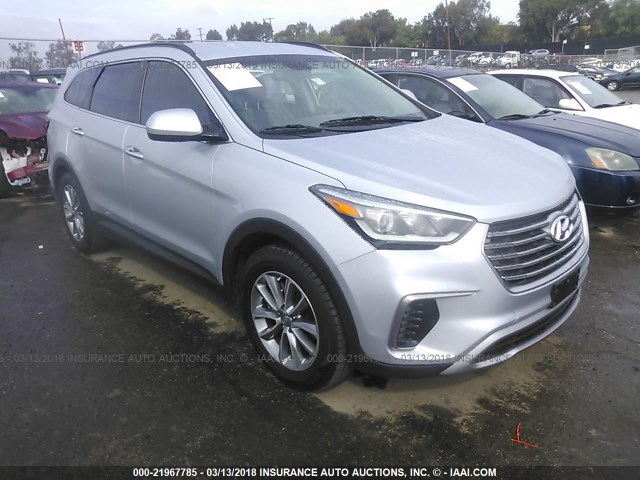 KM8SM4HF1HU239781 - 2017 HYUNDAI SANTA FE SE SILVER photo 1