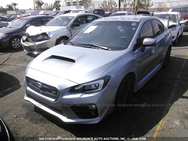 JF1VA2V68H9814888 - 2017 SUBARU WRX STI SILVER photo 2