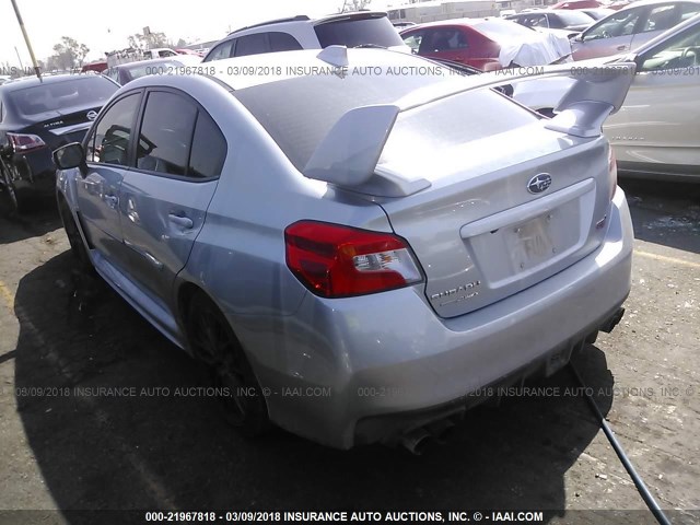 JF1VA2V68H9814888 - 2017 SUBARU WRX STI SILVER photo 3