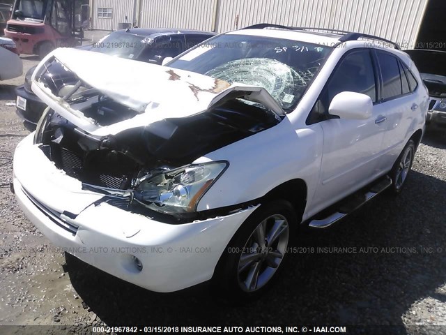 JTJGW31U660002101 - 2006 LEXUS RX 400 WHITE photo 2