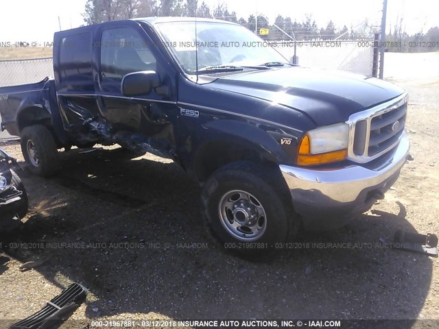 1FTNW21S71EC56687 - 2001 FORD F250 SUPER DUTY BLACK photo 1