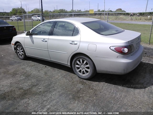 JTHBF30G020042692 - 2002 LEXUS ES 300 SILVER photo 3