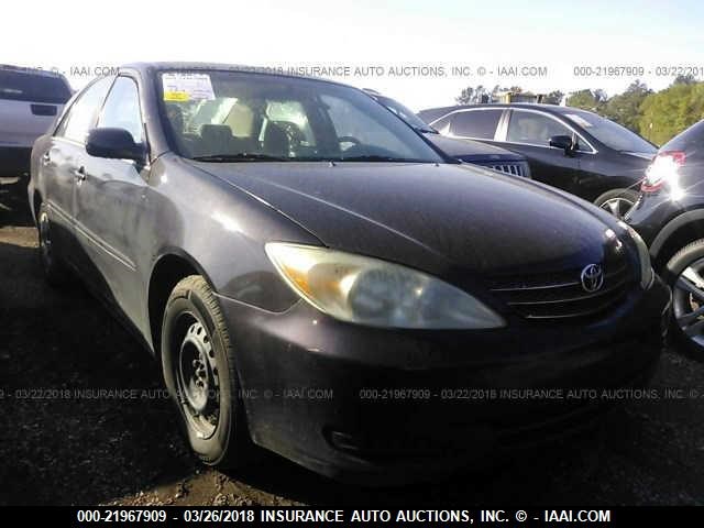 4T1BE32K93U689328 - 2003 TOYOTA CAMRY LE/XLE/SE PURPLE photo 1