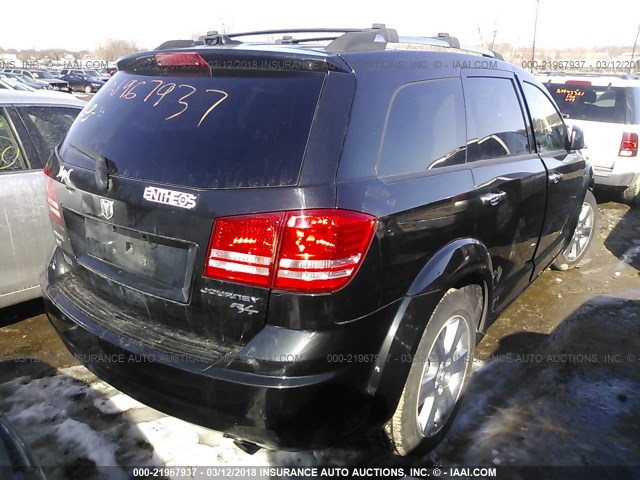 3D4PH6FV7AT177908 - 2010 DODGE JOURNEY R/T BLACK photo 4