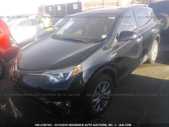 JTMDJREV8HD111486 - 2017 TOYOTA RAV4 HV LIMITED BLACK photo 2