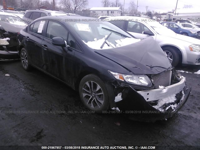 19XFB2F94DE253311 - 2013 HONDA CIVIC EXL BLACK photo 1