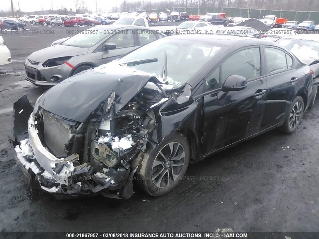 19XFB2F94DE253311 - 2013 HONDA CIVIC EXL BLACK photo 2