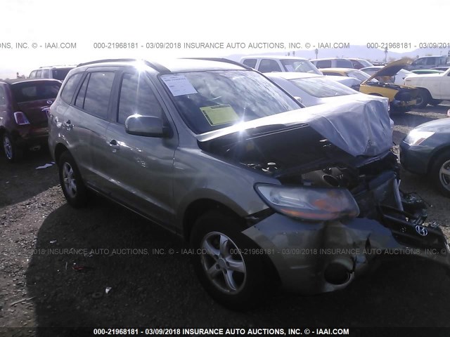 5NMSG13D18H181923 - 2008 HYUNDAI SANTA FE GLS GRAY photo 1