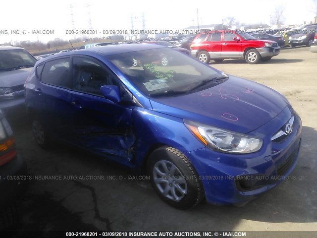 KMHCT5AE4DU091540 - 2013 HYUNDAI ACCENT GLS/GS BLUE photo 1