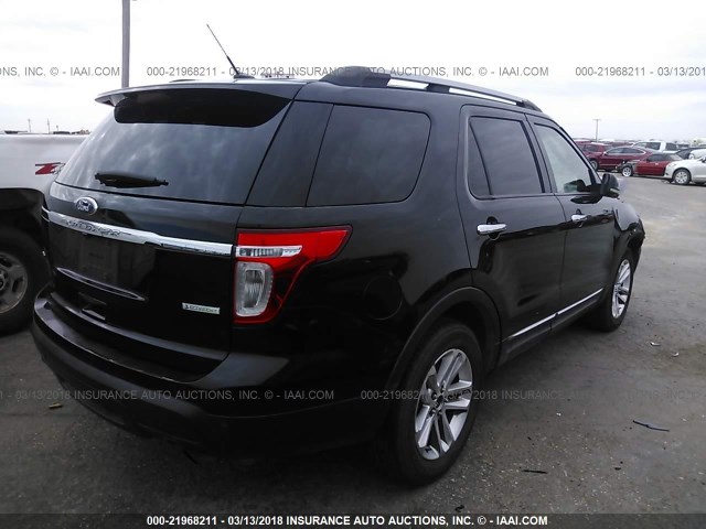 1FMHK7D98CGA04478 - 2012 FORD EXPLORER XLT BLACK photo 4