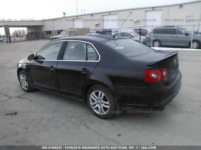 3VWEF71K97M143594 - 2007 VOLKSWAGEN JETTA WOLFSBURG BLACK photo 3