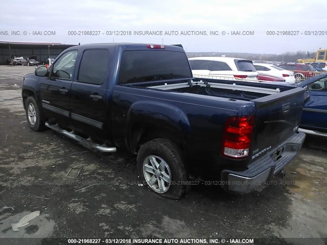 3GTRCVE07AG206689 - 2010 GMC SIERRA C1500 SLE BLUE photo 3