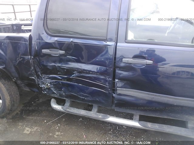 3GTRCVE07AG206689 - 2010 GMC SIERRA C1500 SLE BLUE photo 6