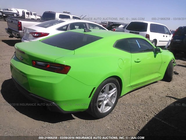 1G1FD1RX1H0188312 - 2017 CHEVROLET CAMARO LT GREEN photo 4