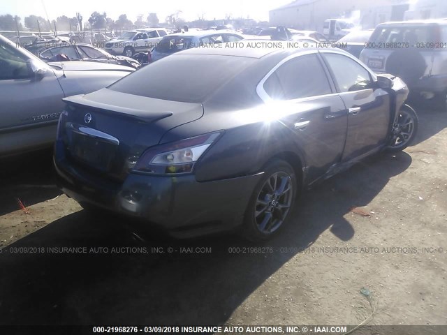 1N4AA5AP9CC822413 - 2012 NISSAN MAXIMA S/SV GRAY photo 4