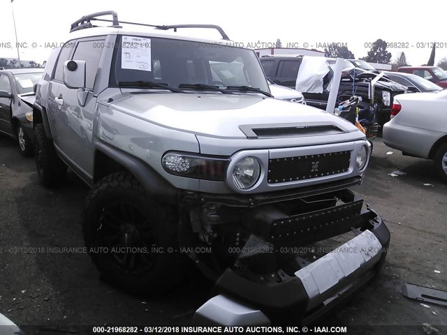 JTEZU4BF0CK012142 - 2012 TOYOTA FJ CRUISER SILVER photo 1