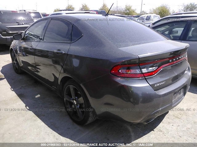 1C3CDFEB9ED834805 - 2014 DODGE DART GT GRAY photo 3