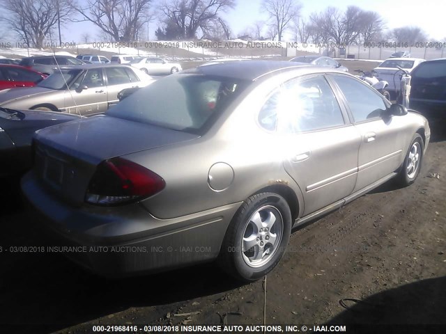 1FAFP55U34G168586 - 2004 FORD TAURUS SES TAN photo 4