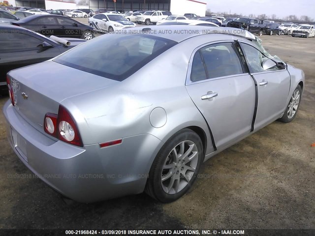 1G1ZK57719F243322 - 2009 CHEVROLET MALIBU LTZ 银色 照片 4