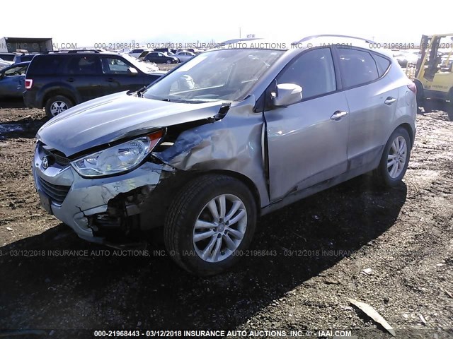 KM8JU3AC0AU082367 - 2010 HYUNDAI TUCSON GLS/LIMITED 灰色 照片 2