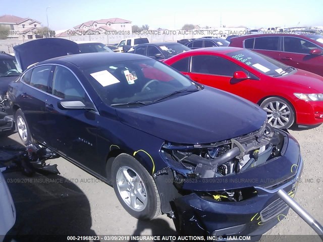 1G1ZB5ST3JF106830 - 2018 CHEVROLET MALIBU LS 蓝色 照片 1