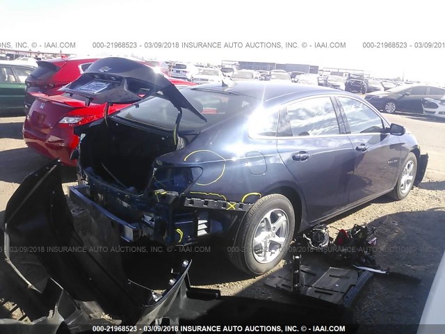 1G1ZB5ST3JF106830 - 2018 CHEVROLET MALIBU LS 蓝色 照片 4