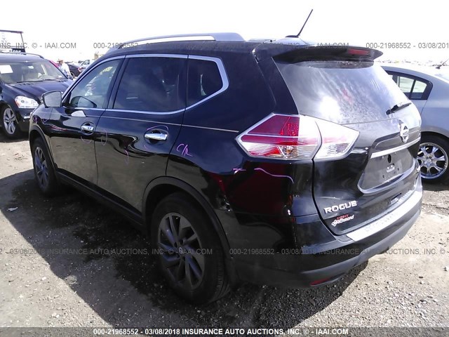 5N1AT2MV0GC779689 - 2016 NISSAN ROGUE S/SL/SV BLACK photo 3