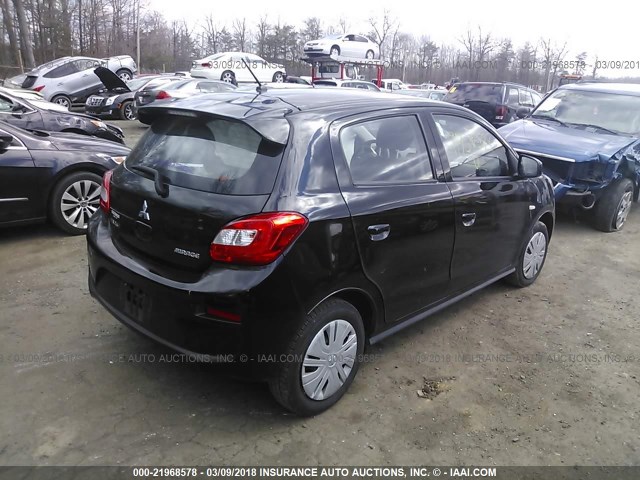 ML32A3HJ7HH001506 - 2017 MITSUBISHI MIRAGE ES 黑色 照片 4