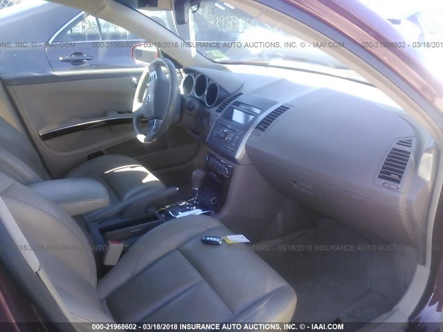 1N4BA41E37C838335 - 2007 NISSAN MAXIMA SE/SL RED photo 5