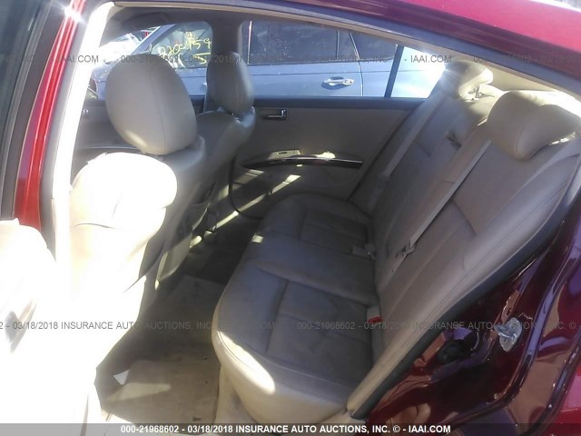 1N4BA41E37C838335 - 2007 NISSAN MAXIMA SE/SL RED photo 8