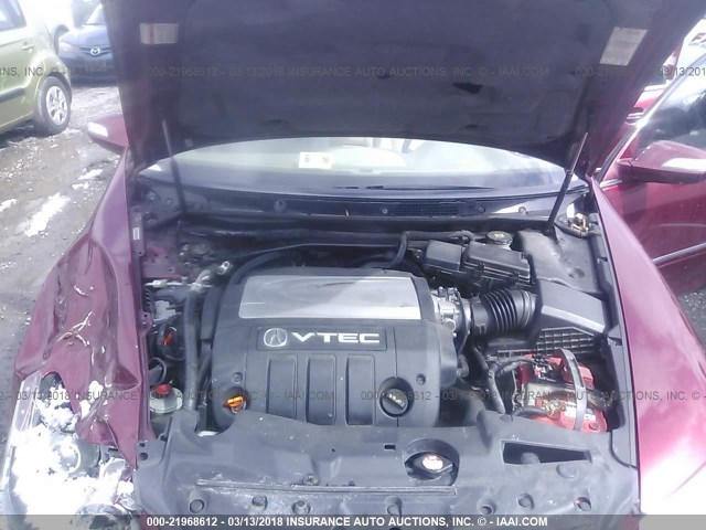 JH4KB16595C002197 - 2005 ACURA RL წითელი ფოტო 10