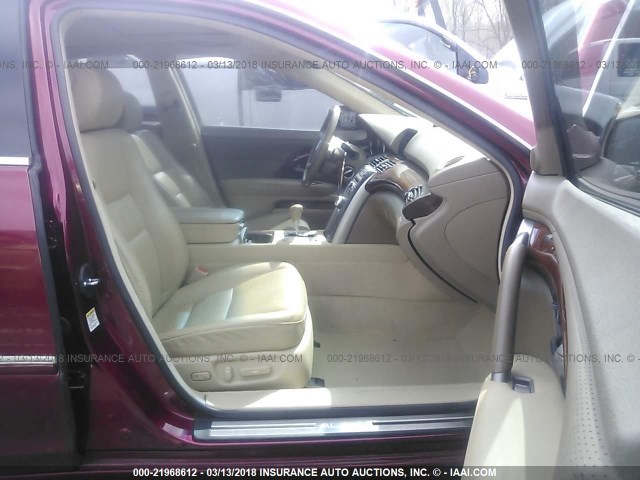 JH4KB16595C002197 - 2005 ACURA RL წითელი ფოტო 5