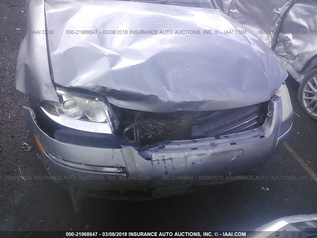 WVWMD63B05E007899 - 2005 VOLKSWAGEN PASSAT GL SILVER photo 6