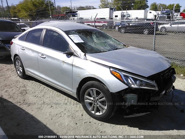 5NPE24AA2FH143798 - 2015 HYUNDAI SONATA ECO SILVER photo 1