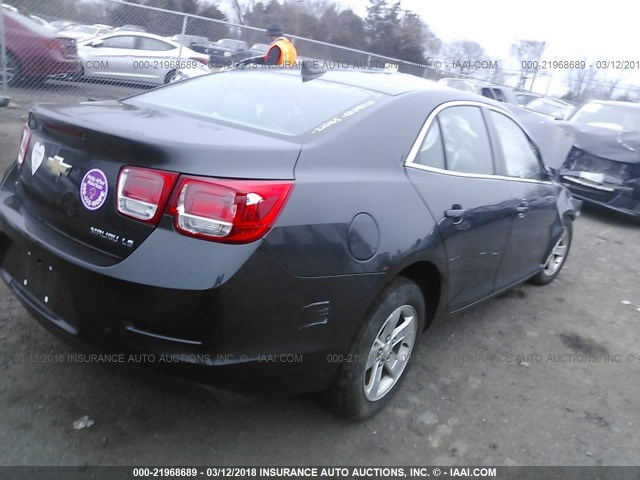 1G11B5SLXFF220165 - 2015 CHEVROLET MALIBU LS 黑色 照片 4