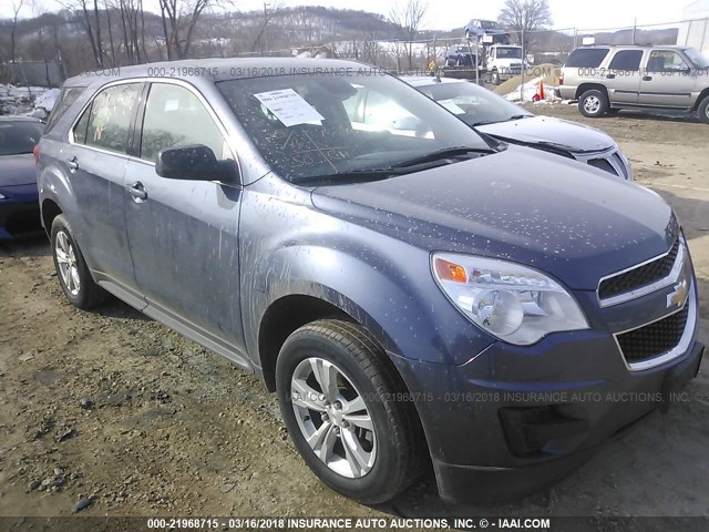 2GNALBEK4D6360524 - 2013 CHEVROLET EQUINOX LS BLUE photo 1