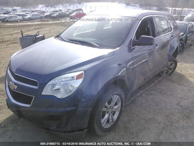 2GNALBEK4D6360524 - 2013 CHEVROLET EQUINOX LS BLUE photo 2