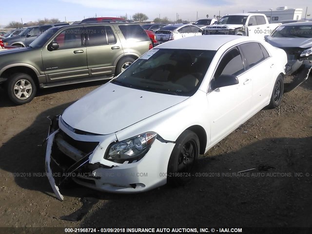 1G1ZA5E04AF314543 - 2010 CHEVROLET MALIBU LS თეთრი ფოტო 2