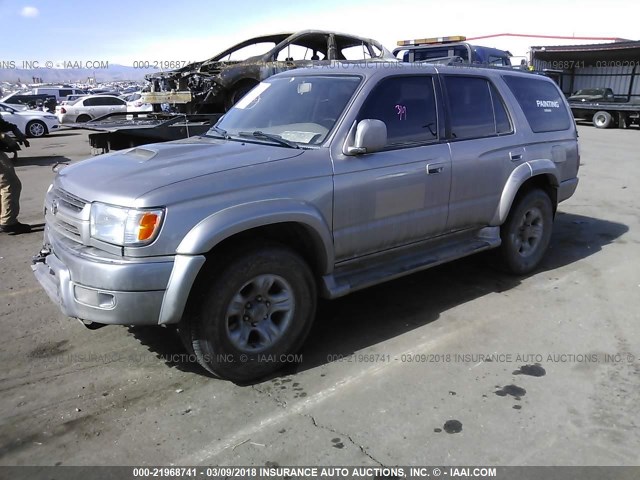 JT3HN86R520374720 - 2002 TOYOTA 4RUNNER SR5 SILVER photo 2