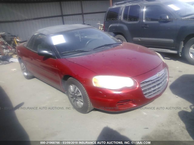 1C3EL45R66N282155 - 2006 CHRYSLER SEBRING RED photo 1