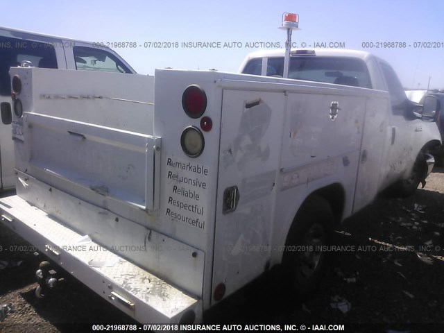 1FDNF20L64EC87245 - 2004 FORD F250 SUPER DUTY WHITE photo 4