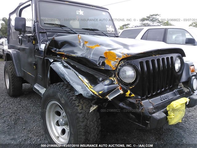 1J4FA49SX1P336583 - 2001 JEEP WRANGLER / TJ SPORT BLACK photo 6